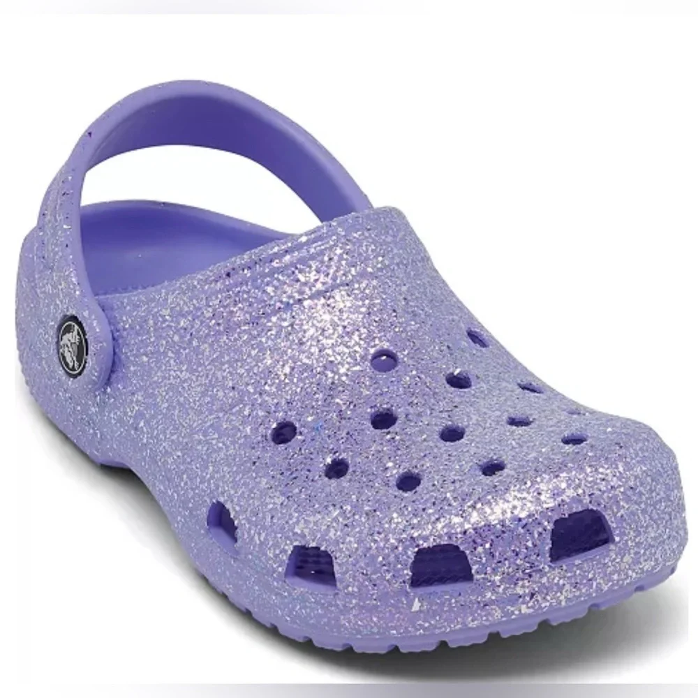 CROCS Bundle: 2 Kid Clog Waterproof Play Shoe Slip-On Light Purple C7 C8